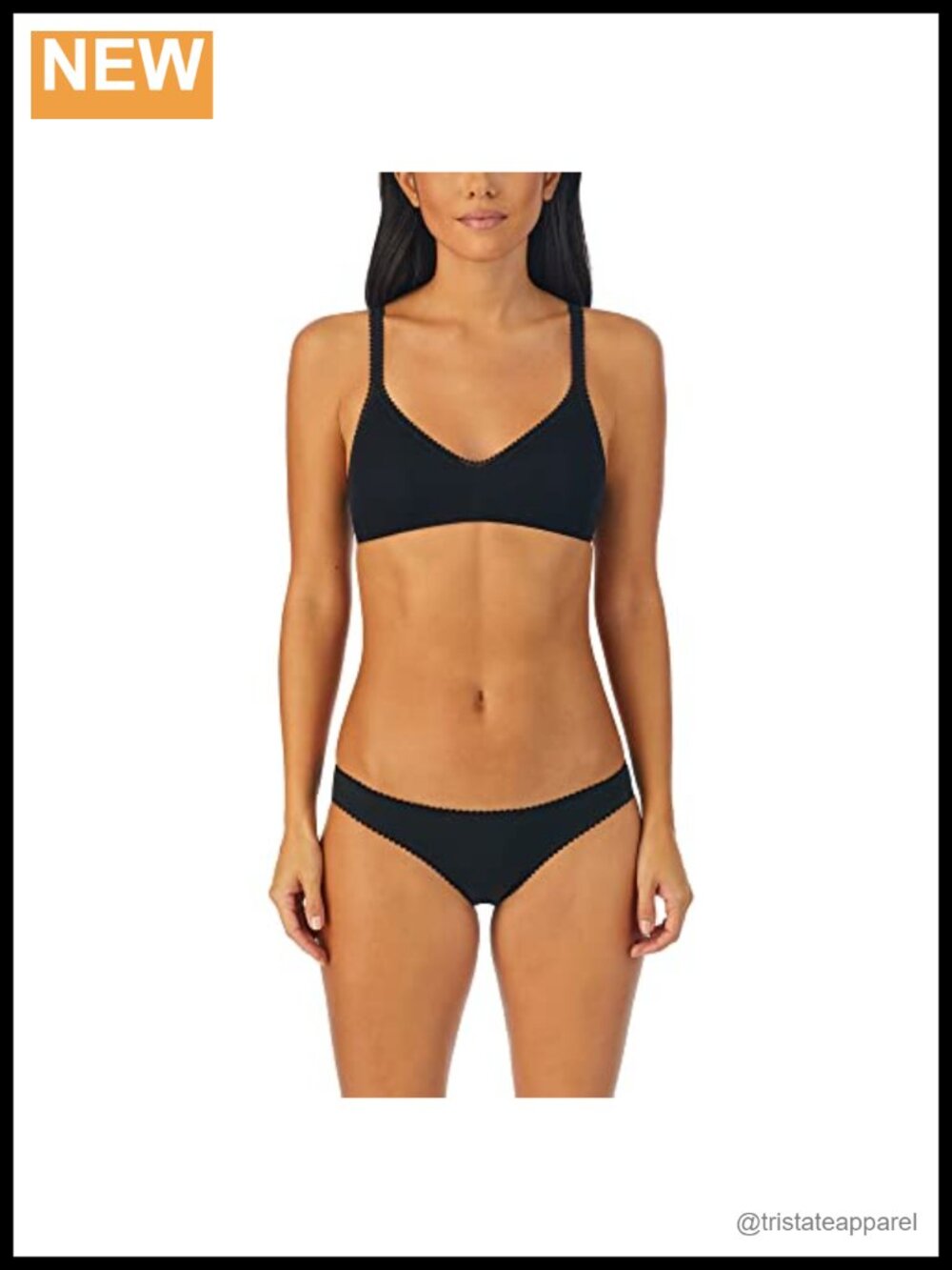 Cotton Bralette Seamless Wire Free Adjustable Straps Light Support